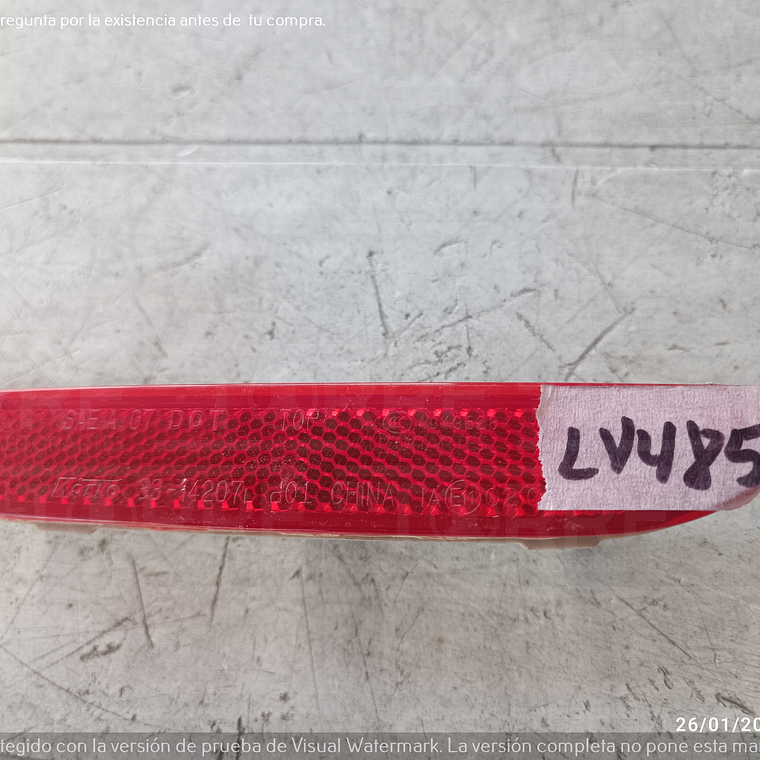 Reflejante de Nissan Xtrail trasero, exterior, inferior, 2015-2017 1