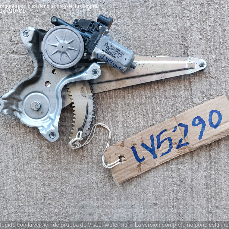 Motor de elevador de Dodge Attitude izquierdo, trasero, interior, 2015-2024 1