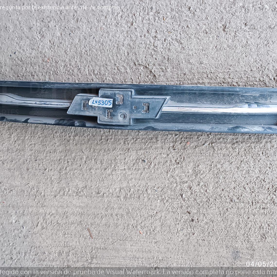 Parrilla de Chevrolet Trax central, delantero, exterior, superior, 2017-2020 2