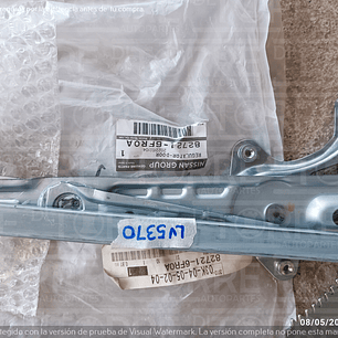 Elevador de Nissan Rouge izquierdo, trasero, 2016-2019