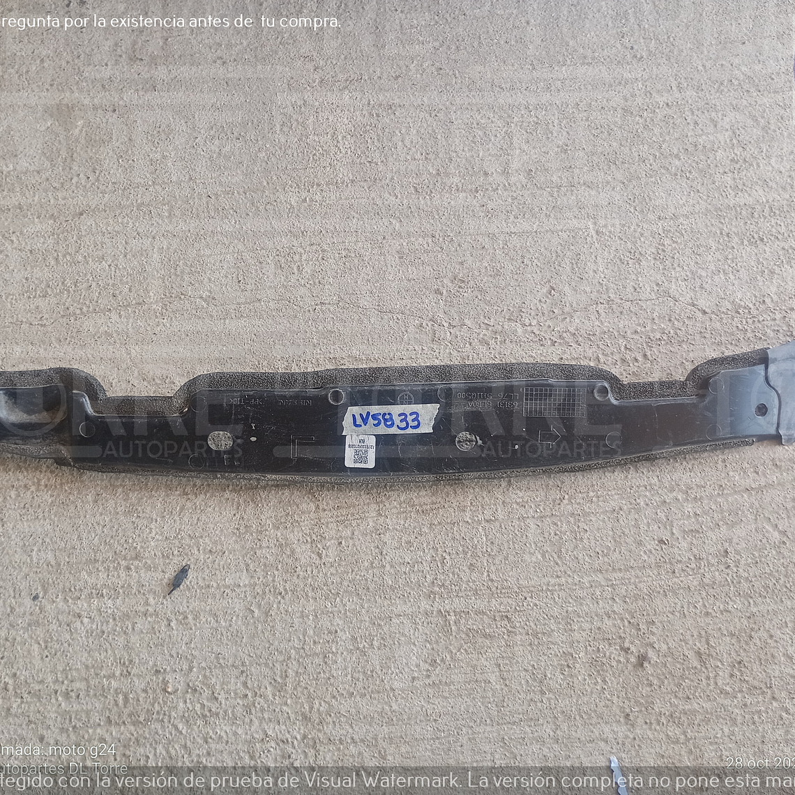 Guardapolvo de puerta de Nissan Sentra izquierdo, delantero, interior, 2020-2024 1