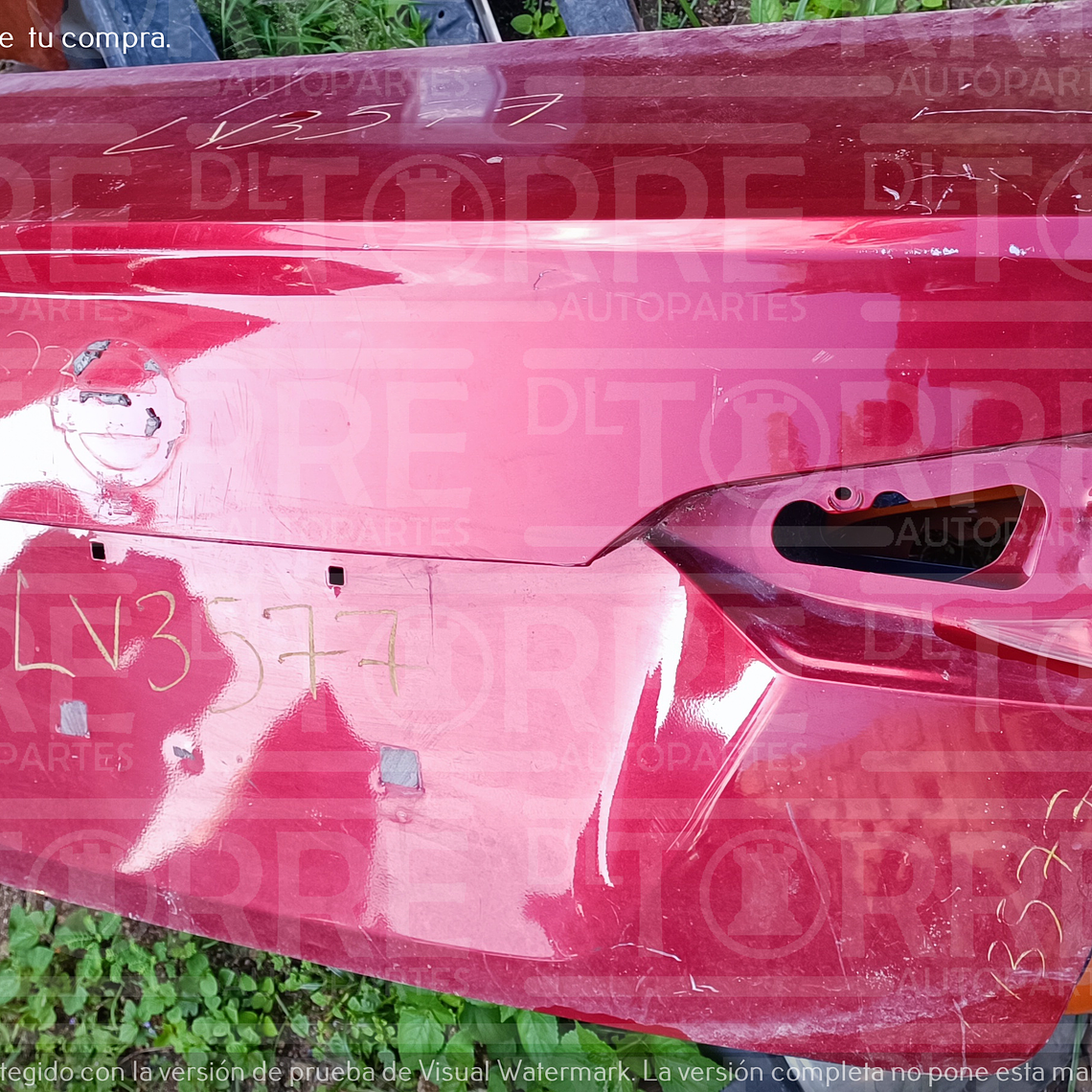 Tapa para cajuela de Nissan Versa central, trasero, 2020-2023 9