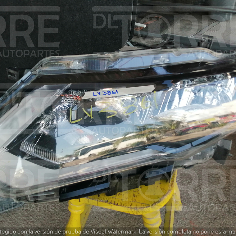 Faro de Nissan XTRAIL izquierdo, delantero, exterior, superior, 2018 a 2019 2