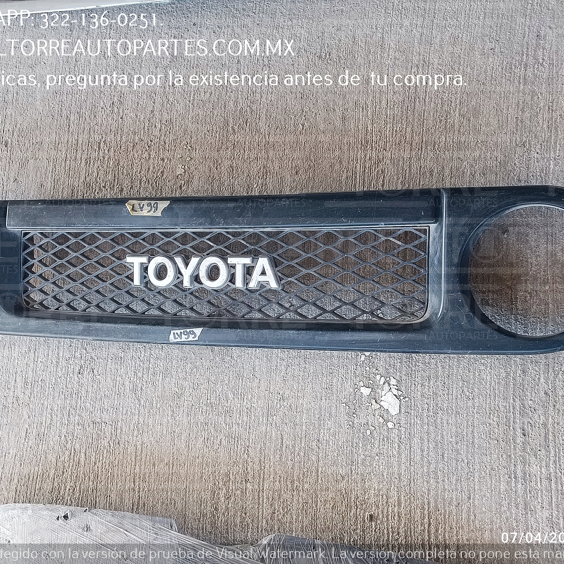 Parrilla FJ Crusier 2007-2014 1