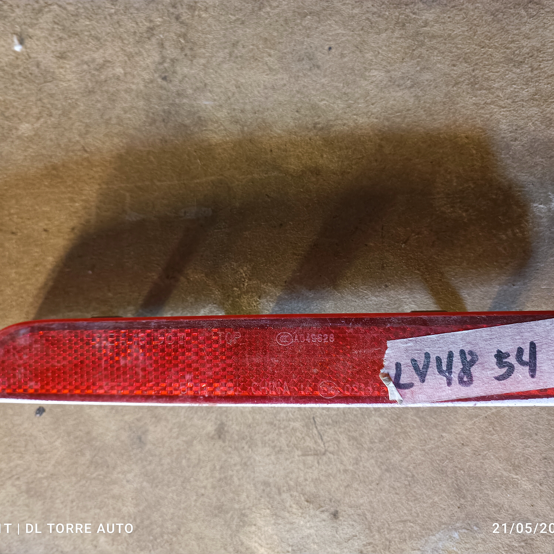 Reflejante  de Nissan Murano trasero, exterior, inferior, 2015-2021 1