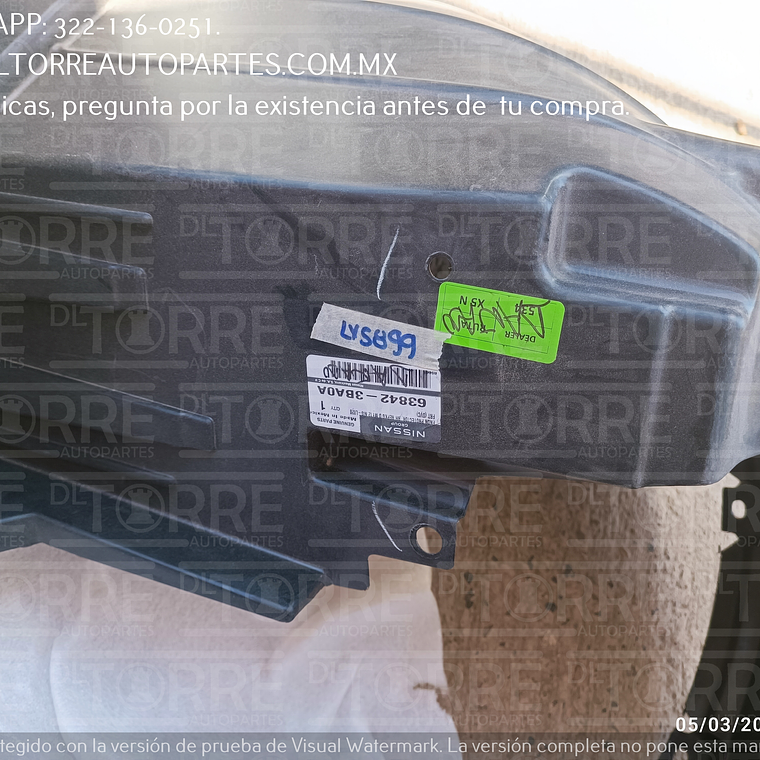 Tolva interior de salpicadero Versa 2012-2019 1