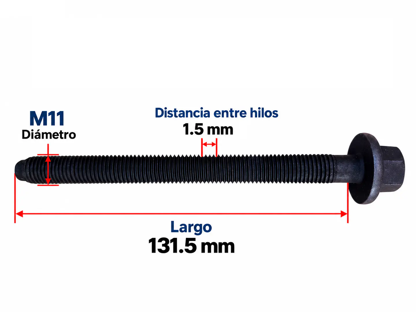 Pernos Culata Ford F150, Explorer, Mustang, Edge 3.3/3.5/3.7 2
