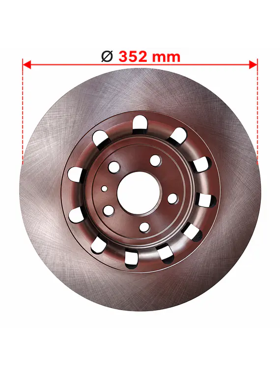 Disco De Freno Delantero Para Explorer 2011 Al 2019 (352mm)