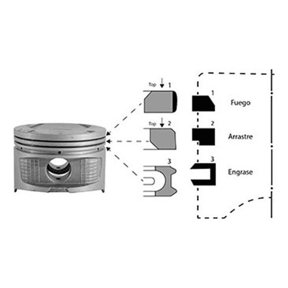 Juego Anillos Motor Suzuki Grand Nomade 2.0cc 2006-2015 Std 2