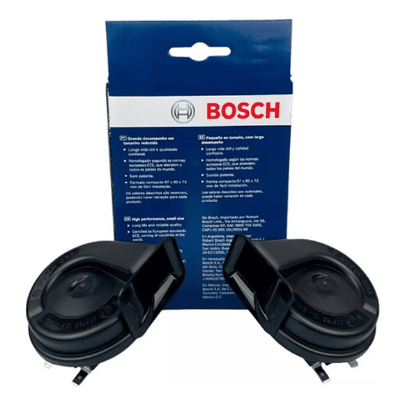 Par Bocinas Caracol Bosch 12v 80 Watts 2