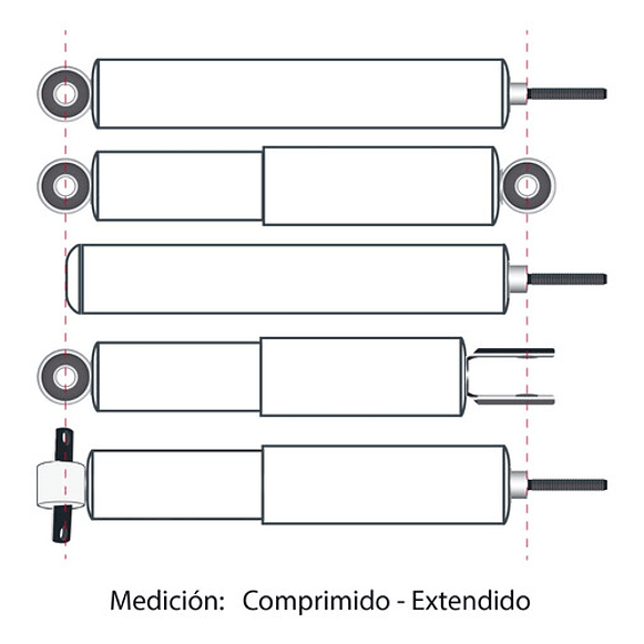 Amortiguador Trasero Chevy Urban 2.0cc 2006-2008 Rh-lh X1 4