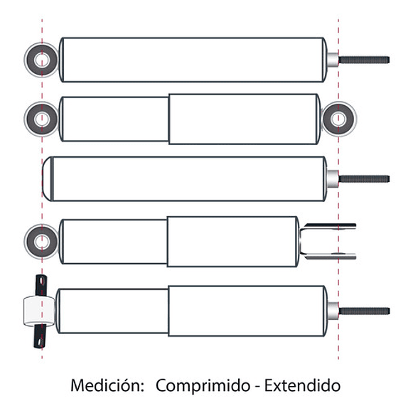 Amortiguador Trasero New Accent 1.4cc Alpha G4ee 2006-2012  5