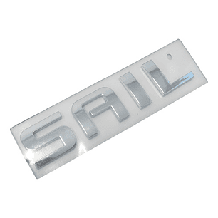 Letras Insignia Tapa Maleta Sail 1.4cc 2011-2017 Cromadas