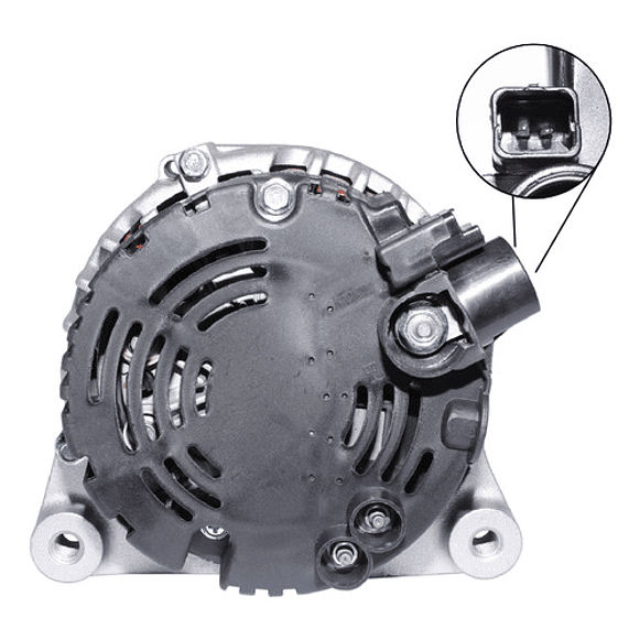 Alternador Peugeot 307 1.6cc 2002-2010 Polea 6pk 120 Amperes 4