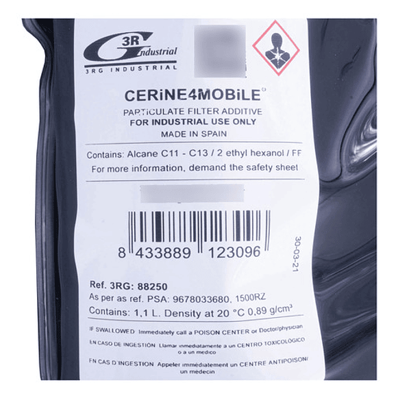 Aditivo Fap Bolsa 1.1 Litros Peugeot 208 1.4 2015 3