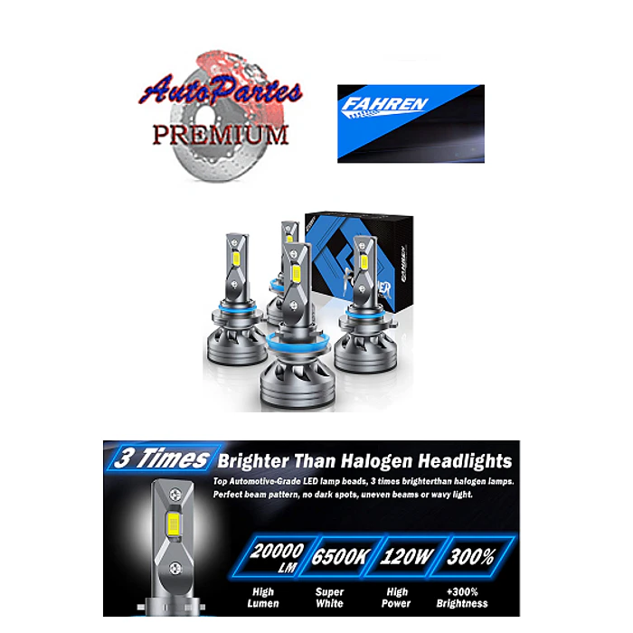 kit LED Premium FAHREN H11 y 9005 Bajas y altas 