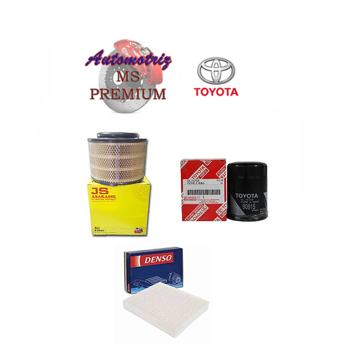 KIT Filtros Aceite Aire Polen Toyota Hilux 2.5 y 3.0