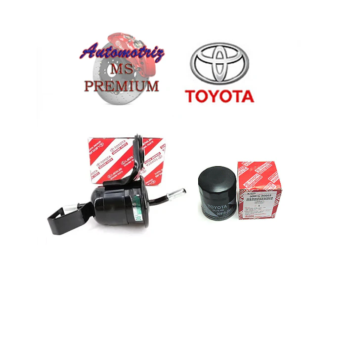 KIT Filtros Originales Bencina + Aceite Fortuner Hilux 2.7 y 3.0