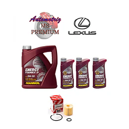 Kit mantención Lexus RX350 Mannol 5W30 + Filtro original