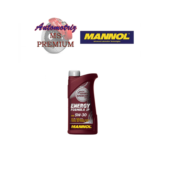 Aceite Mannol Alemán 5W30 Full Sintético Toyota Lexus 1 Lt
