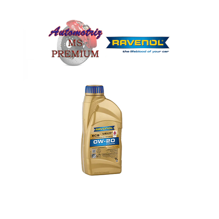Aceite Ravenol 0W20 Full Sintético 1 LT LEXUS