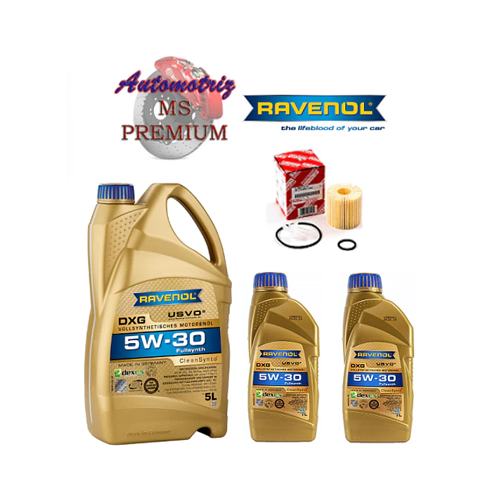 Kit mantención Ravenol DXG RX350 5W30 + Filtro original