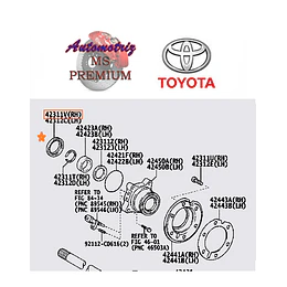 Retén trasero Original 4Runner FJ Prado 2005-2019