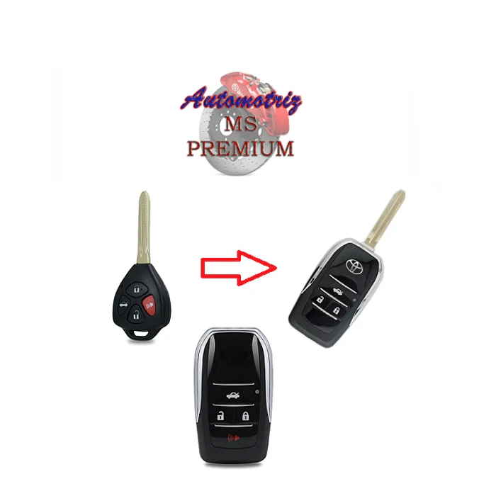 Llave tipo navaja para Toyota 4Runner (4 botones)
