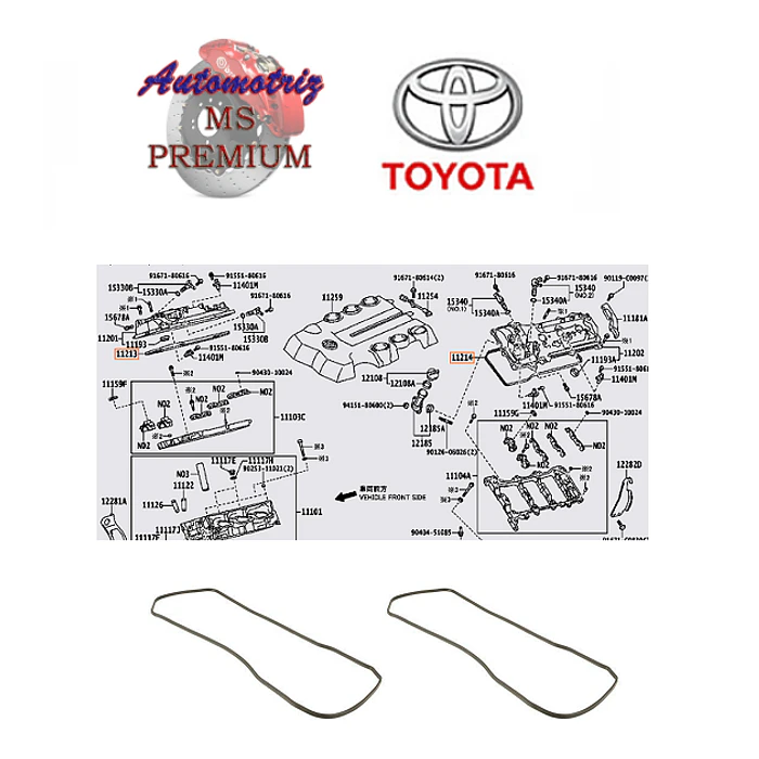 Empaque tapa de valvulas Toyota 4Runner 2004-2009 4.0 Original