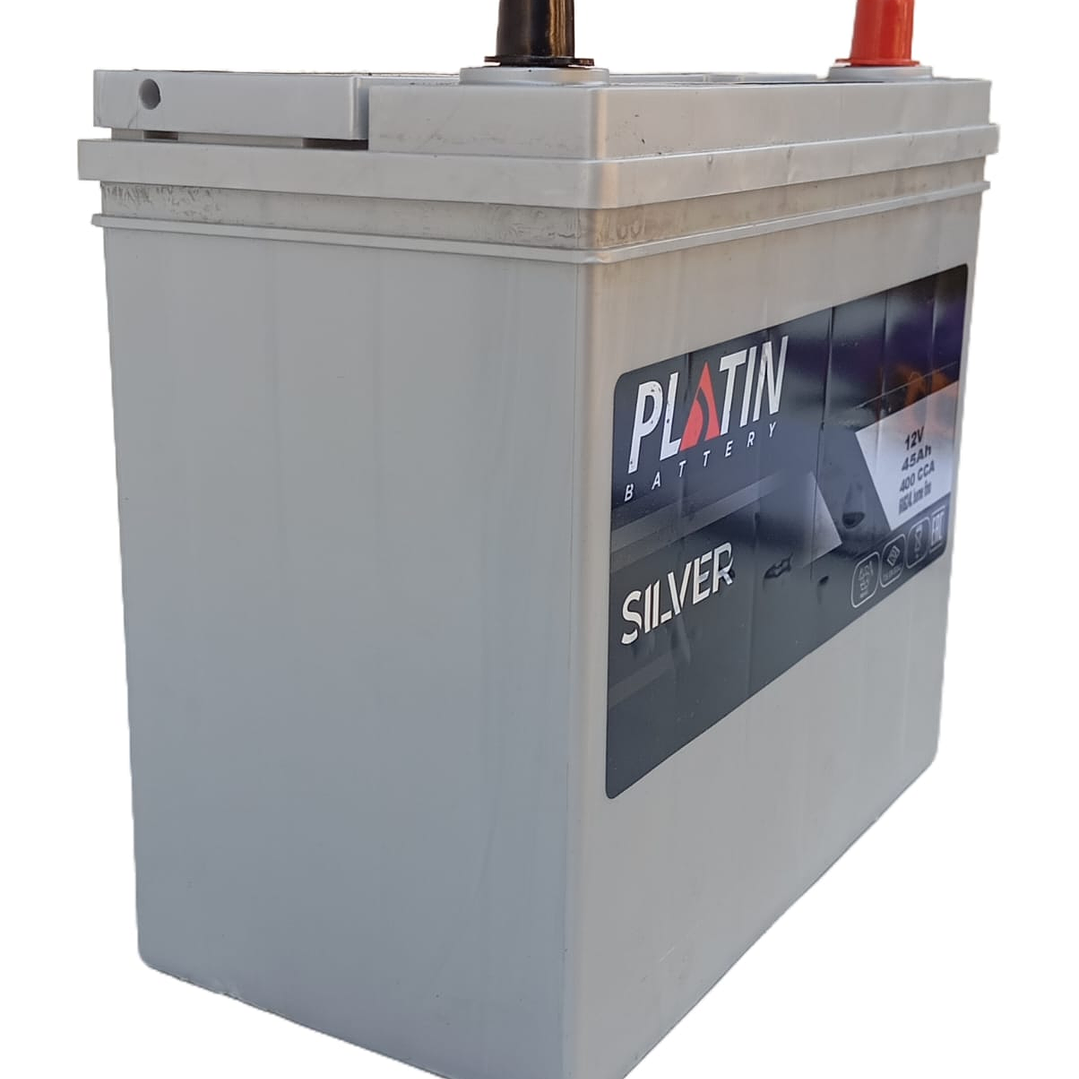 Bateria De Auto Platin 45 Ah Positivo Derecho Bornes Fino 2