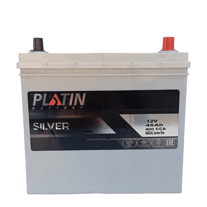 Bateria De Auto Platin 45 Ah Positivo Derecho Bornes Fino 3