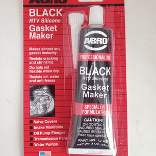 Silicona Negra Black Gasket Americana ABRO Alta Temperatura