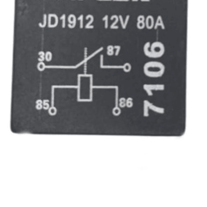 Relay 4 Patas 2 Anchas 80 Amp 12V | Relevador Automotriz e Industrial 1