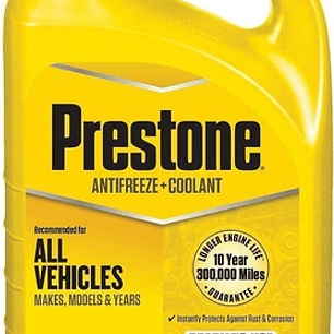 Prestone Antifreeze/Coolant 50/50 Cor-Guard Fluor | Listo para Usar -37°C a 129°C