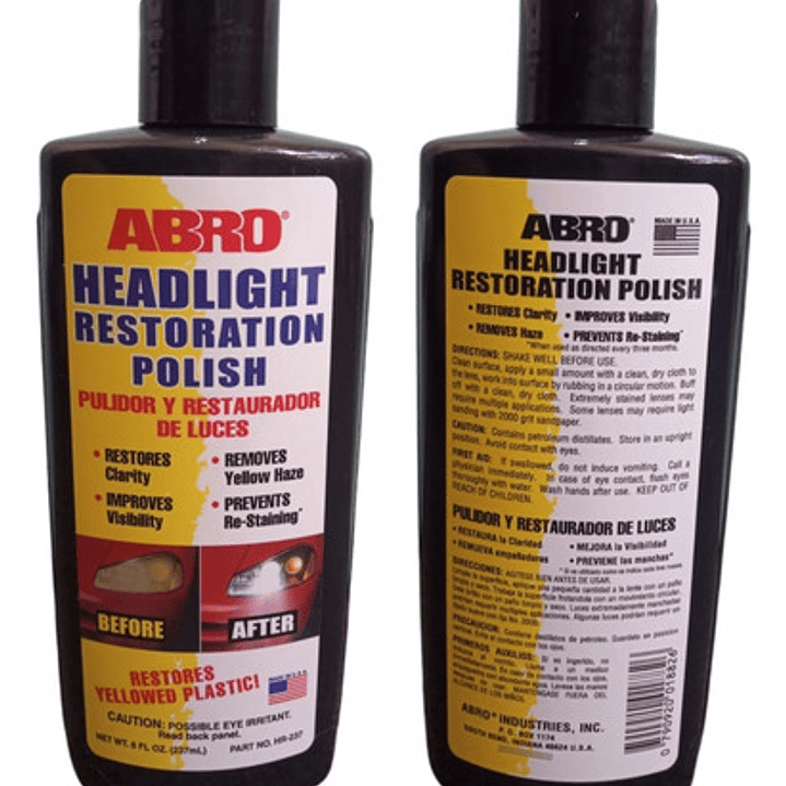 Pulidor Y Restaurador De Focos Abro  237 Ml 1