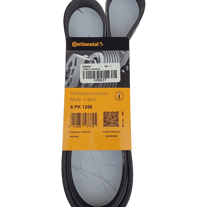 CORREA DE ALTERNADOR 6PK1256 CONTINENTAL – HYUNDAI / KIA / TOYOTA / CHEVROLET  3