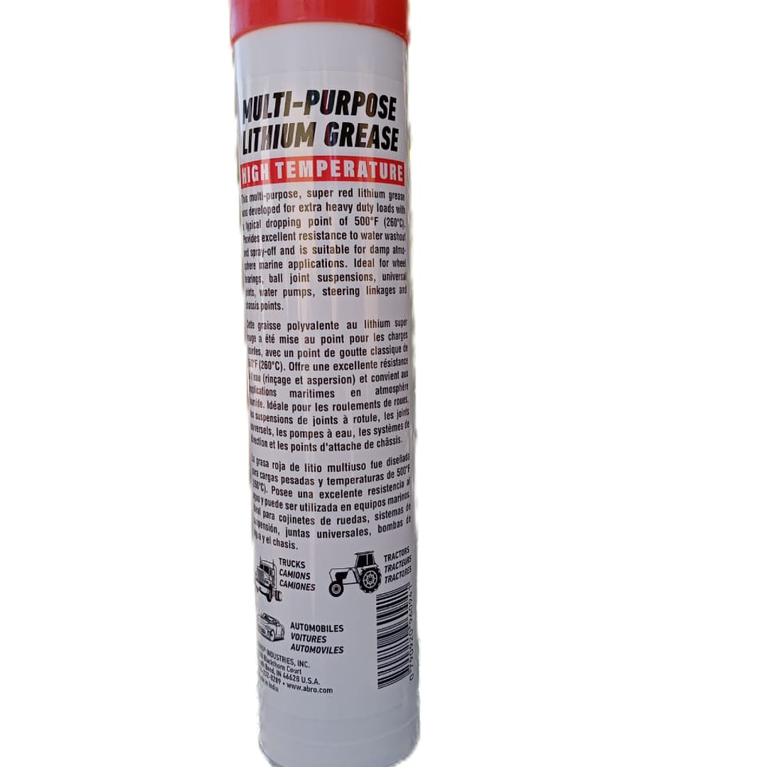 Grasa Roja para Altas Temperaturas 260°C | Automotriz e Industrial 2