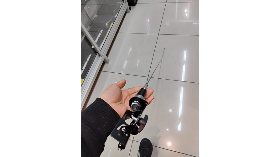 Antena Flexible Látigo 140cm Cromada Decorativa - Con Base Universal 6