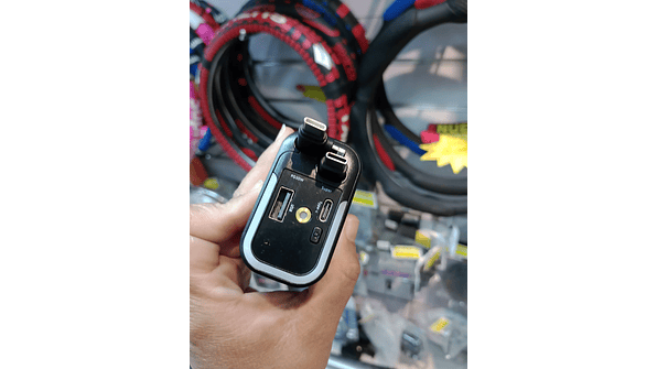 Cargador retractil 5 en 1 para auto 180W + LED CIELO ESTRELLADO ROJO 5