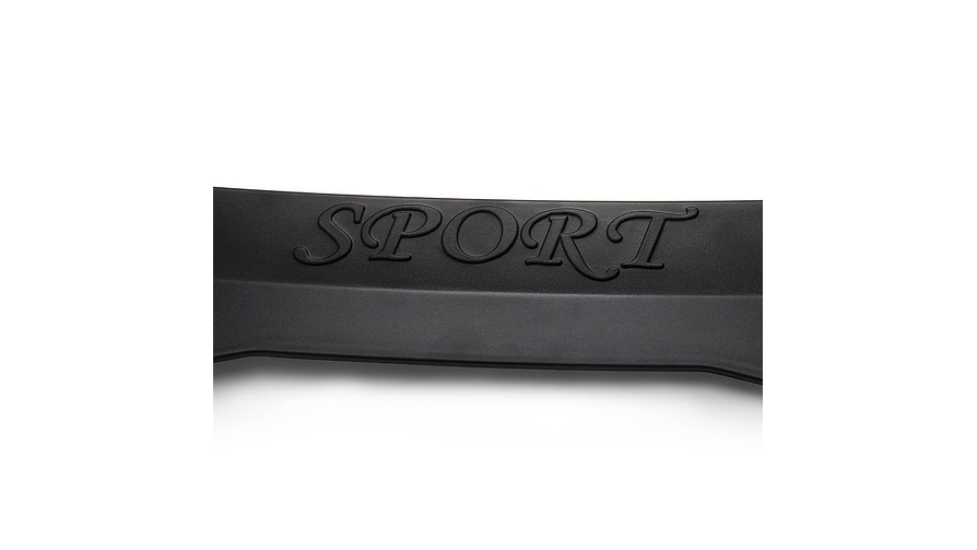 Aleron trasero Tunning negro mate estilo BMW Letras Sport 2