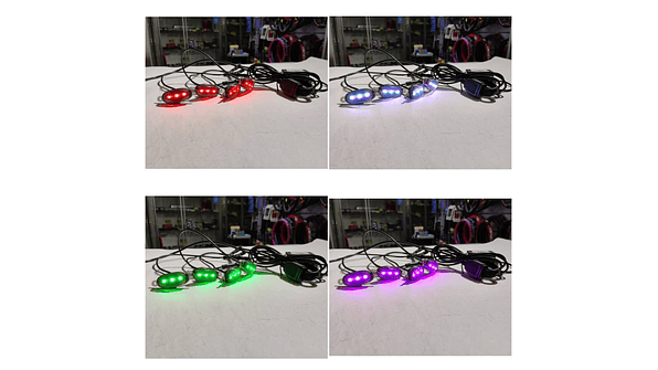 KIT LUCES LED RAPTOR RGB CON APLICACIÓN BLUETOOTH 1