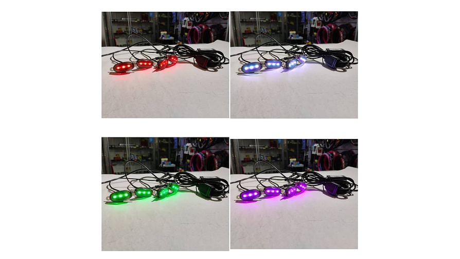 KIT LUCES LED RAPTOR RGB CON APLICACIÓN BLUETOOTH 1