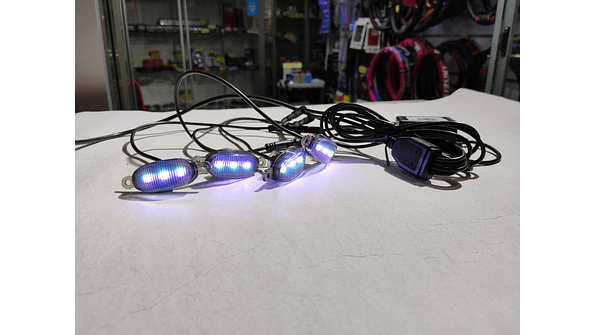 KIT LUCES LED RAPTOR RGB CON APLICACIÓN BLUETOOTH 5
