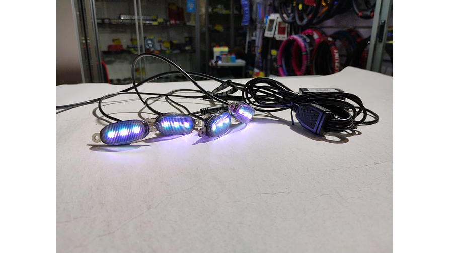 KIT LUCES LED RAPTOR RGB CON APLICACIÓN BLUETOOTH 5