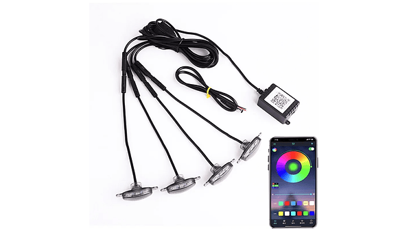 KIT LUCES LED RAPTOR RGB CON APLICACIÓN BLUETOOTH 6