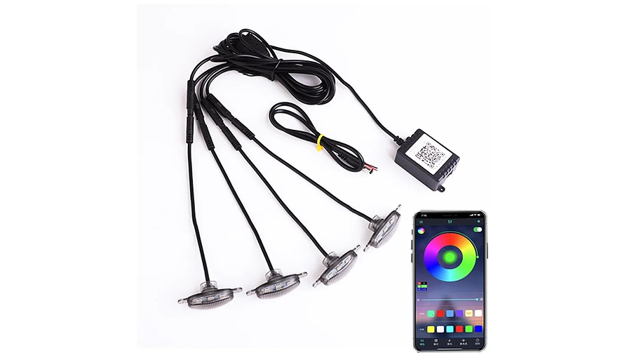 KIT LUCES LED RAPTOR RGB CON APLICACIÓN BLUETOOTH 6
