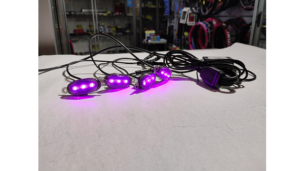 KIT LUCES LED RAPTOR RGB CON APLICACIÓN BLUETOOTH 8
