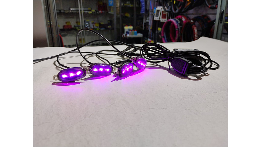 KIT LUCES LED RAPTOR RGB CON APLICACIÓN BLUETOOTH 8