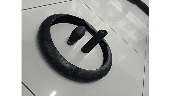 Set 3 Piezas de Silicona - Cubre Volante, Pomo y Freno de Mano (Negro Universal) 5