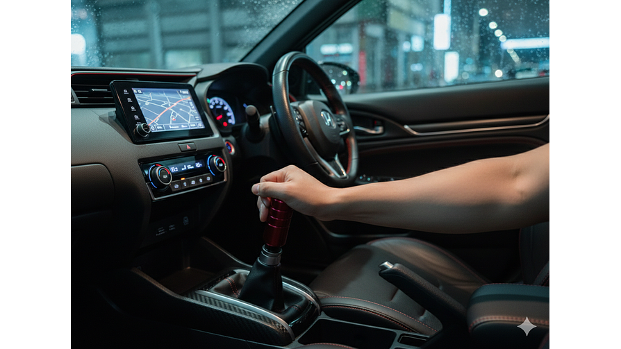 Pomo Palanca de Cambios Mugen Universal - Aluminio Extendido 13cm (Rojo) 2